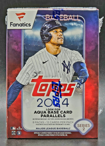 2024 Topps Series 2 Baseball Blaster (Value) Box - Fanatics Exclusive Aqua Base