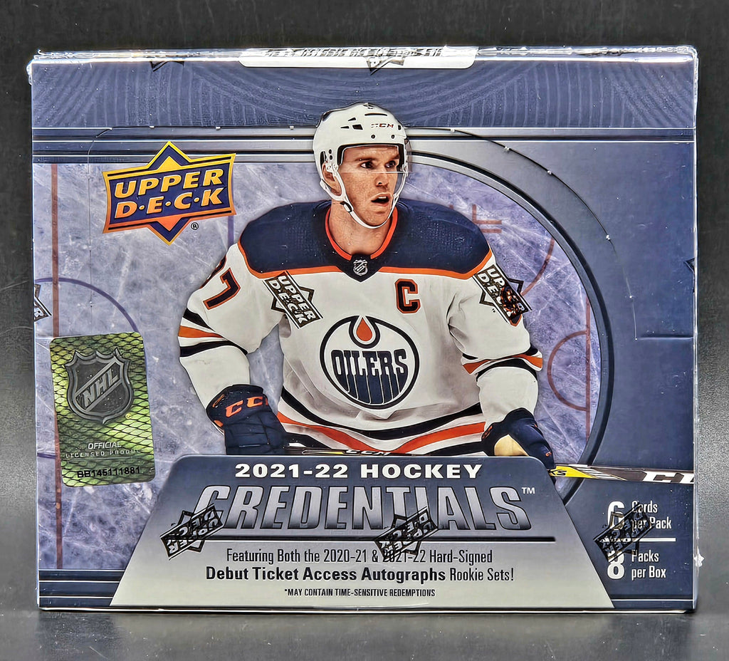 2021/22 Upper Deck Credentials Hockey Hobby Box