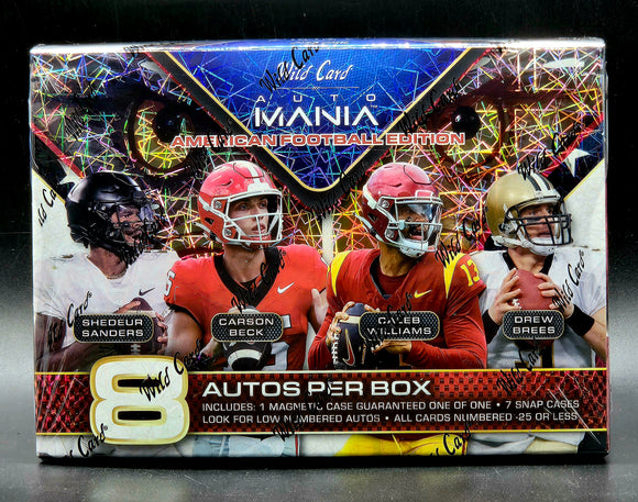 2024 Wild Card Auto Mania American Football Hobby Box