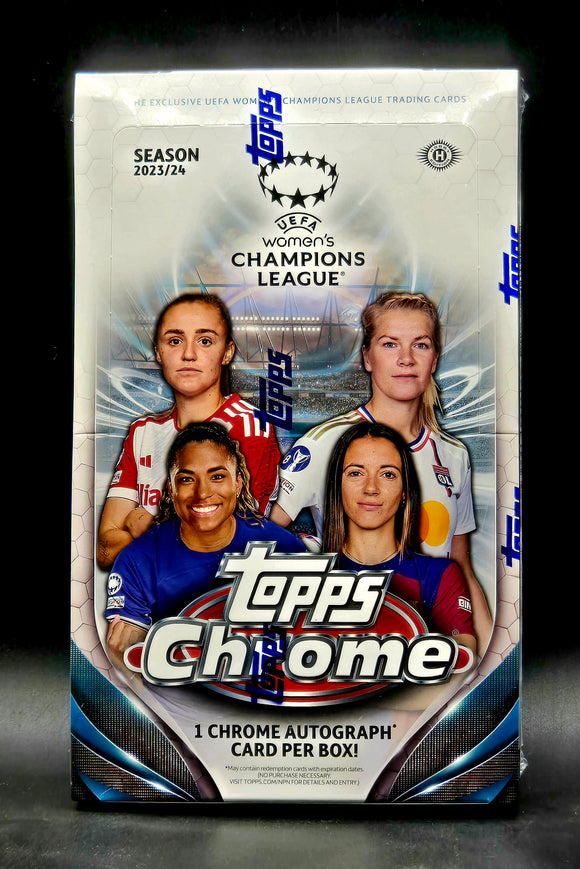 2023/24 Topps UEFA Women's Champions League Chrome Soccer Hobby Box