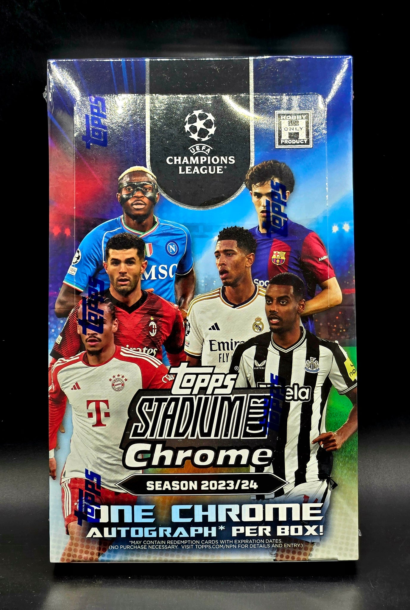 2023/24 Topps UEFA Club Competitions Stadium Club Chrome Soccer Hobby Box