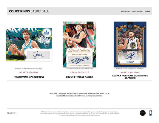 PRE-ORDER 2024/25 Panini Court Kings Basketball Hobby Box