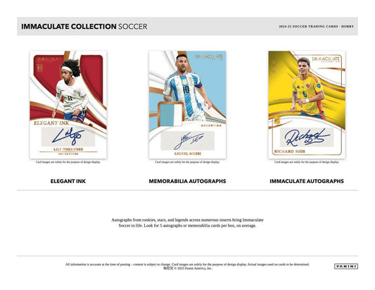 2024/25 Panini Immaculate Soccer Hobby Box
