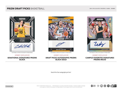 PRE-ORDER 2024 Panini Prizm Collegiate Draft Picks Basketball Hobby Box