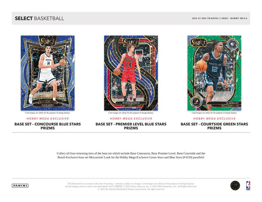 PRE-ORDER 2024/25 Panini Select Basketball Hobby Mega Box
