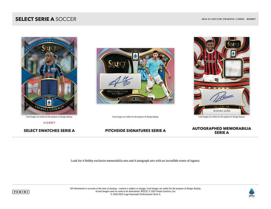 PRE-ORDER 2024/25 Panini Select Serie A Soccer Hobby Box
