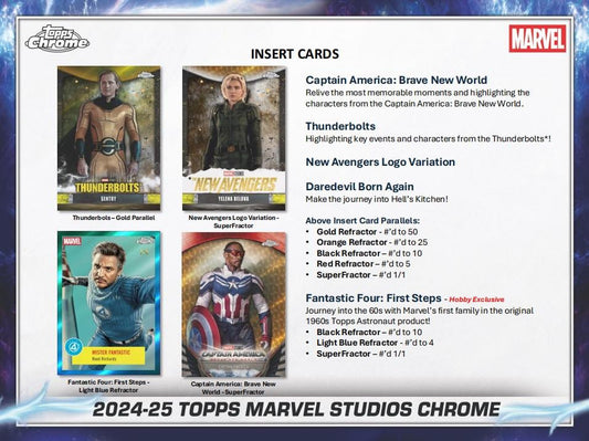 PRE-ORDER 2025 Topps Marvel Studios Chrome Blaster Box