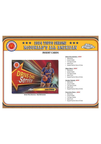 2024 Topps Chrome McDonald's All American Basketball Hobby Box