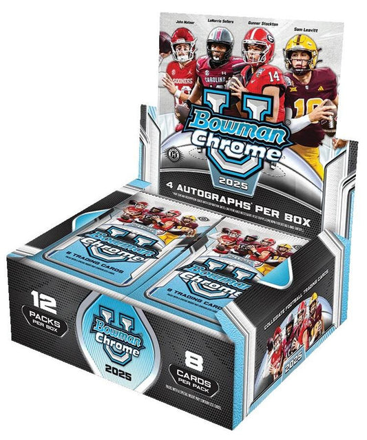 2025 Bowman Chrome University Football Jumbo Box