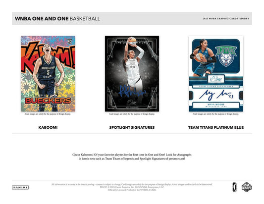 PRE-ORDER 2025 Panini One & One WNBA Basketball Hobby Box