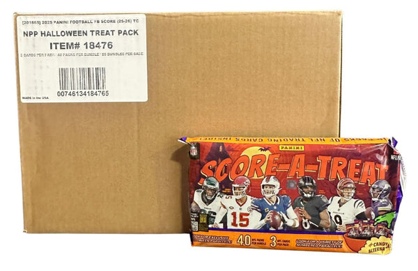 2025 Panini Score-A-Treat Football 40 Pack Box - 20 Box Case