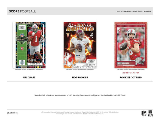 2025 Panini Score Football 20 Hobby Blaster Box Case