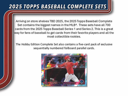 2025 Topps Factory Set Baseball Hobby Box