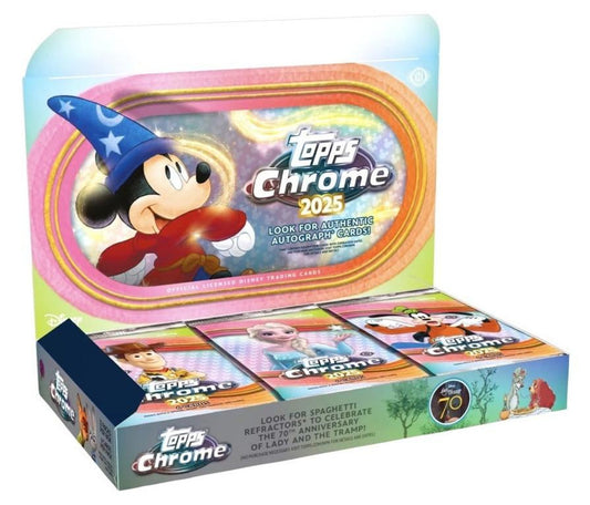 PRE-ORDER 2025 Topps Chrome Disney Hobby Box