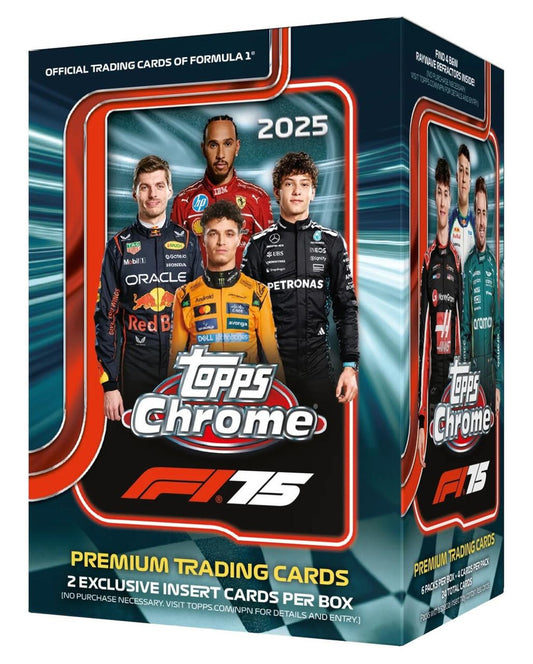 PRE-ORDER 2025 Topps Chrome Formula 1 Racing Blaster Box
