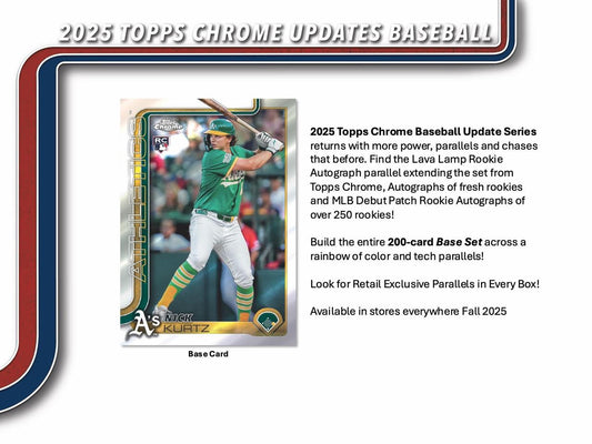 PRE-ORDER 2025 Topps Chrome Update Series Baseball Mega Box