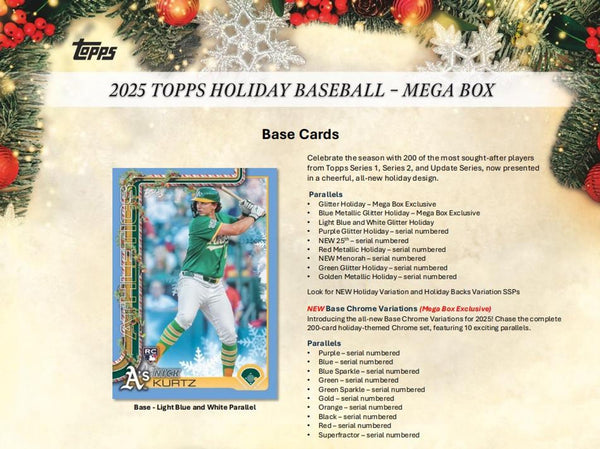 2025 Topps Holiday Baseball Mega Box