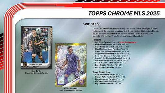 PRE-ORDER 2025 Topps MLS Chrome Soccer Blaster Box