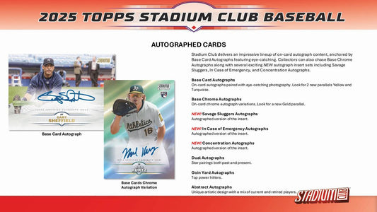 PRE-ORDER 2025 Topps Stadium Club Baseball Hobby Box