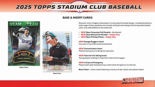 PRE-ORDER 2025 Topps Stadium Club Baseball Blaster Box