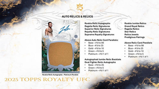 PRE-ORDER 2025 Topps UFC Royalty Hobby Box
