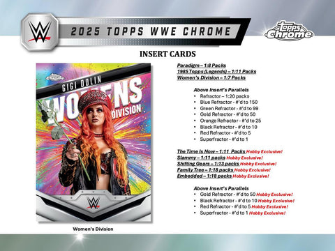 2025 Topps Chrome WWE Hobby Box