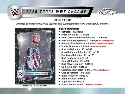 2025 Topps Chrome WWE Hobby Box