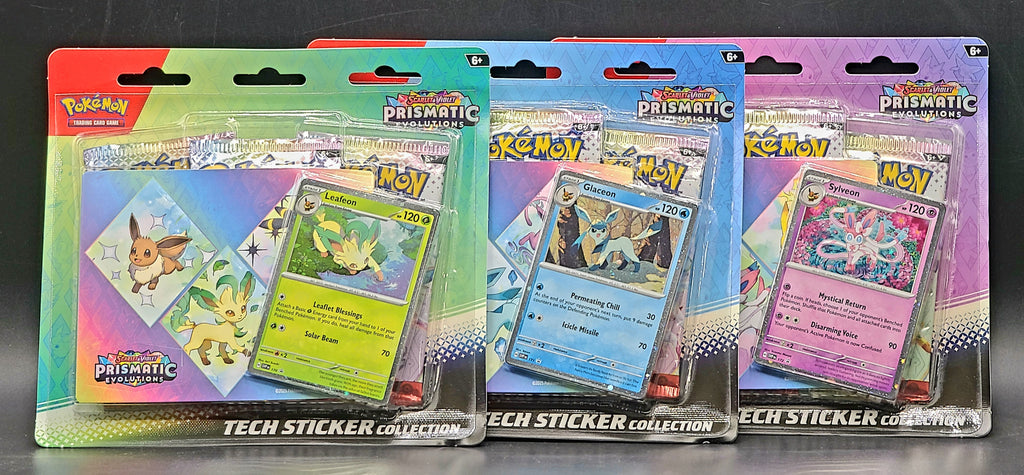 Pokemon Scarlet & Violet Prismatic Evolutions Tech Sticker Collection (Random)