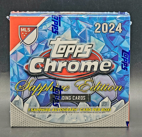 2024 Topps Chrome MLS Major League Soccer Sapphire Edition Box