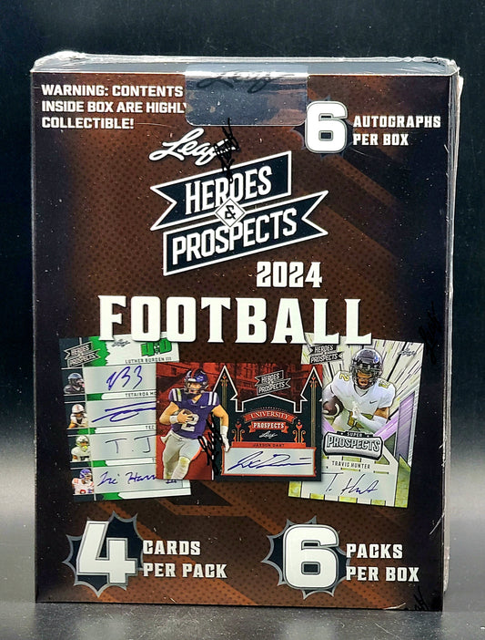 2024 Leaf Heroes & Prospects Football Hobby Box