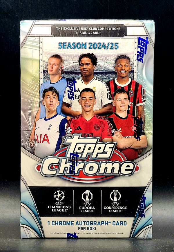 2024/25 Topps UEFA Club Competitions Chrome Soccer Hobby Box