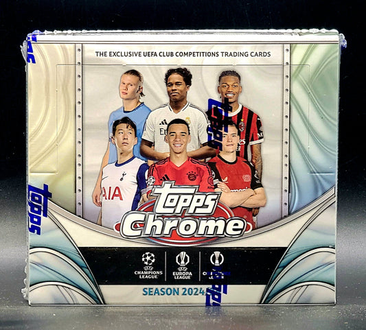 2024/25 Topps UEFA Club Competitions Chrome Soccer Jumbo Box
