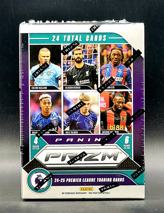 PRE-ORDER 2024/25 Panini Prizm Premier League Soccer Hobby Blaster Box