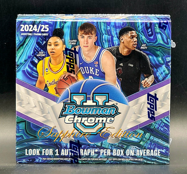 2024/25 Bowman University Chrome Basketball Sapphire Edition Box