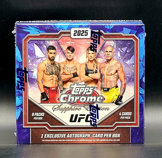 2025 Topps UFC Chrome Sapphire Edition Box