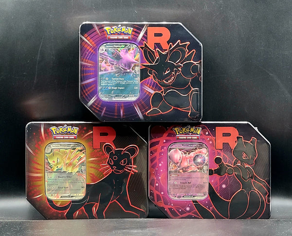 Pokemon Team Rocket Tin (Set of 3)