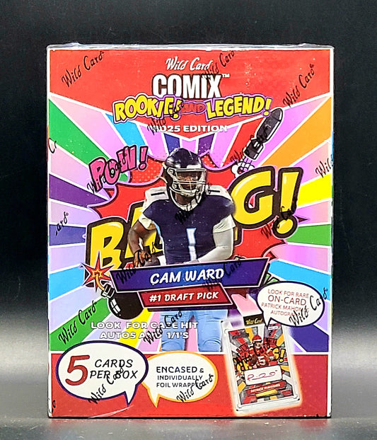 First Buzz: 2025 Wild Card COMIX Rookie & Legend Edition Football Box
