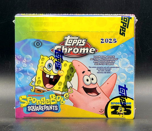 PRE-ORDER 2025 Topps Chrome Spongebob Squarepants 25th Anniversary Hobby Box