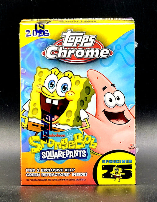 PRE-ORDER 2025 Topps Chrome Spongebob Squarepants 25th Anniversary Blaster Box