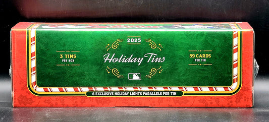 PRE-ORDER 2025 Topps Holiday Baseball 3 Tin Box