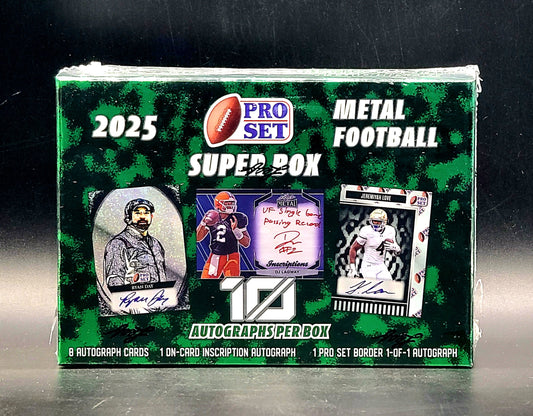 2025 Pro Set Metal Football Super Box
