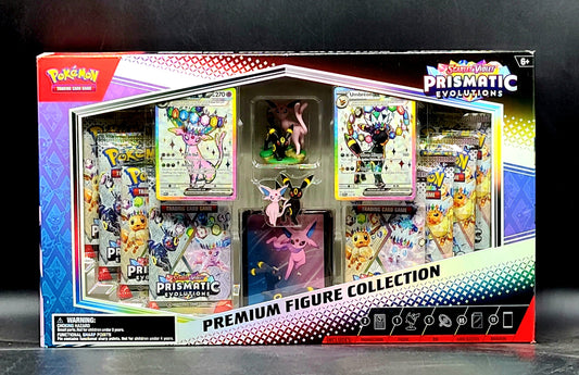 Pokemon Scarlet & Violet Prismatic Evolutions Premium Figure Collection Box