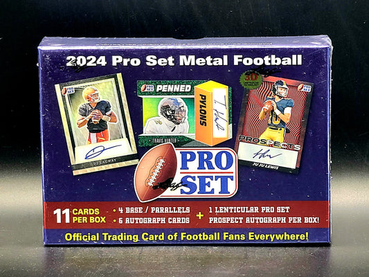 2024 Leaf Pro Set Metal Football Hobby Box