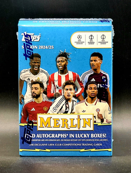 2024/25 Topps UEFA Club Competitions Merlin Chrome Soccer Blaster Box
