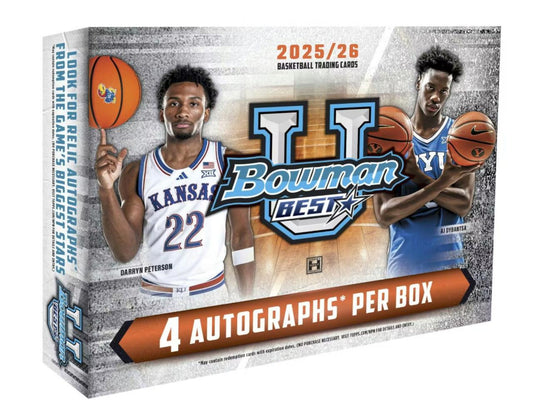 PRE-ORDER 2025/26 Bowman University Best Basketball Hobby Box