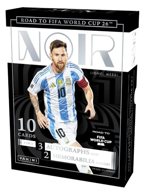 PRE-ORDER 2025/26 Panini Noir Road To FIFA World Cup 26 Soccer Hobby Box