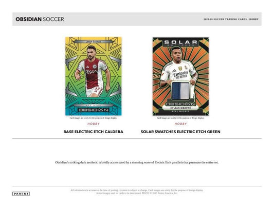 PRE-ORDER 2025/26 Panini Obsidian Soccer Hobby Box