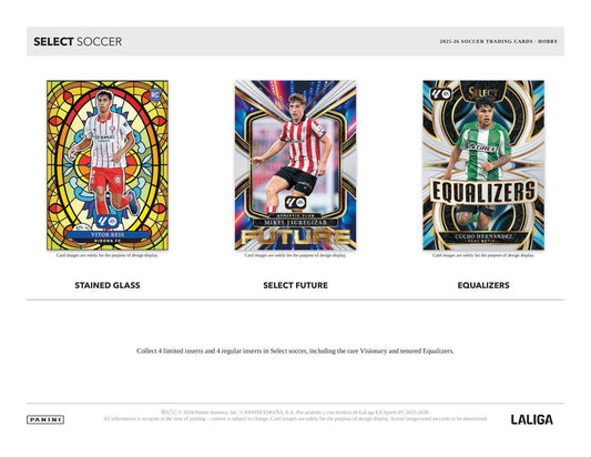PRE-ORDER 2025/26 Panini Select La Liga Soccer Hobby Box