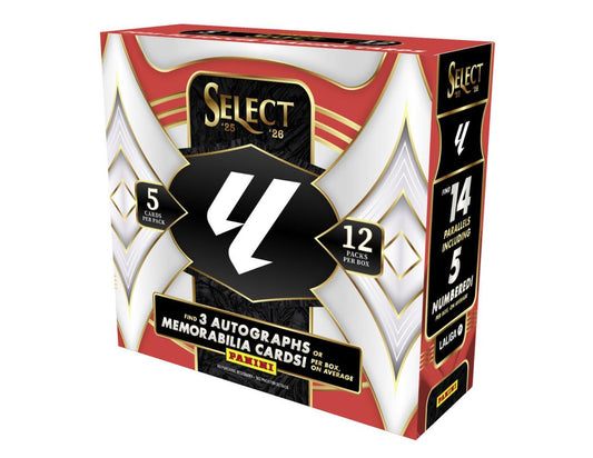 PRE-ORDER 2025/26 Panini Select La Liga Soccer Hobby Box