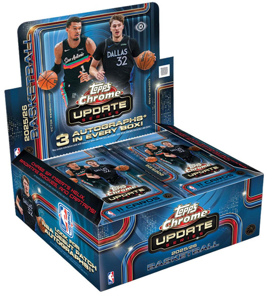 PRE-ORDER 2025/26 Topps Chrome Update Basketball Jumbo Box